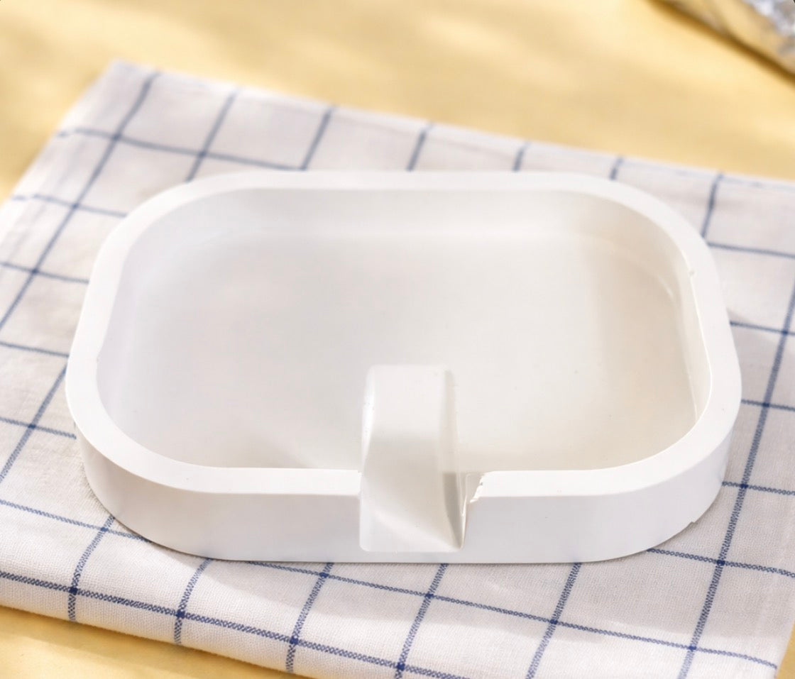 Porte savon ou éponge en plâtre de moulage