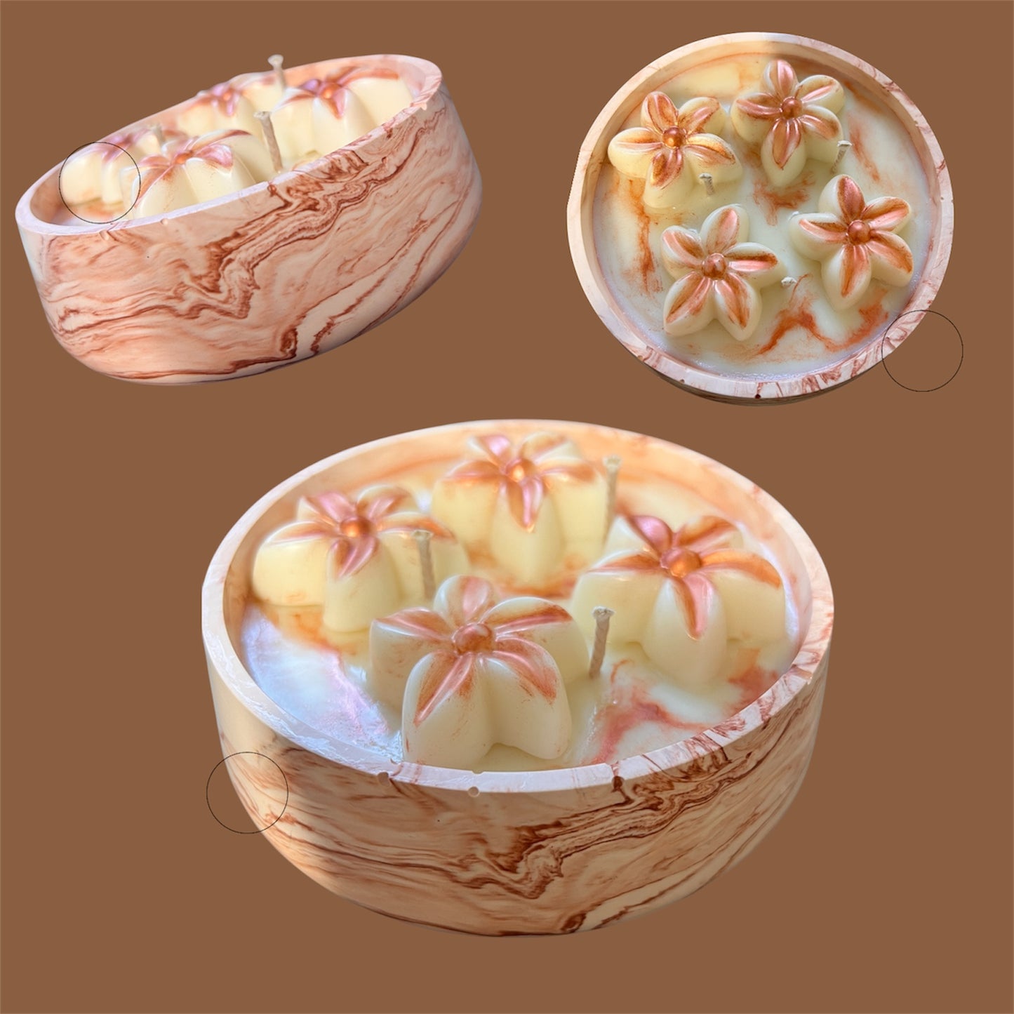 Parfum Ambre +/-230g de cire