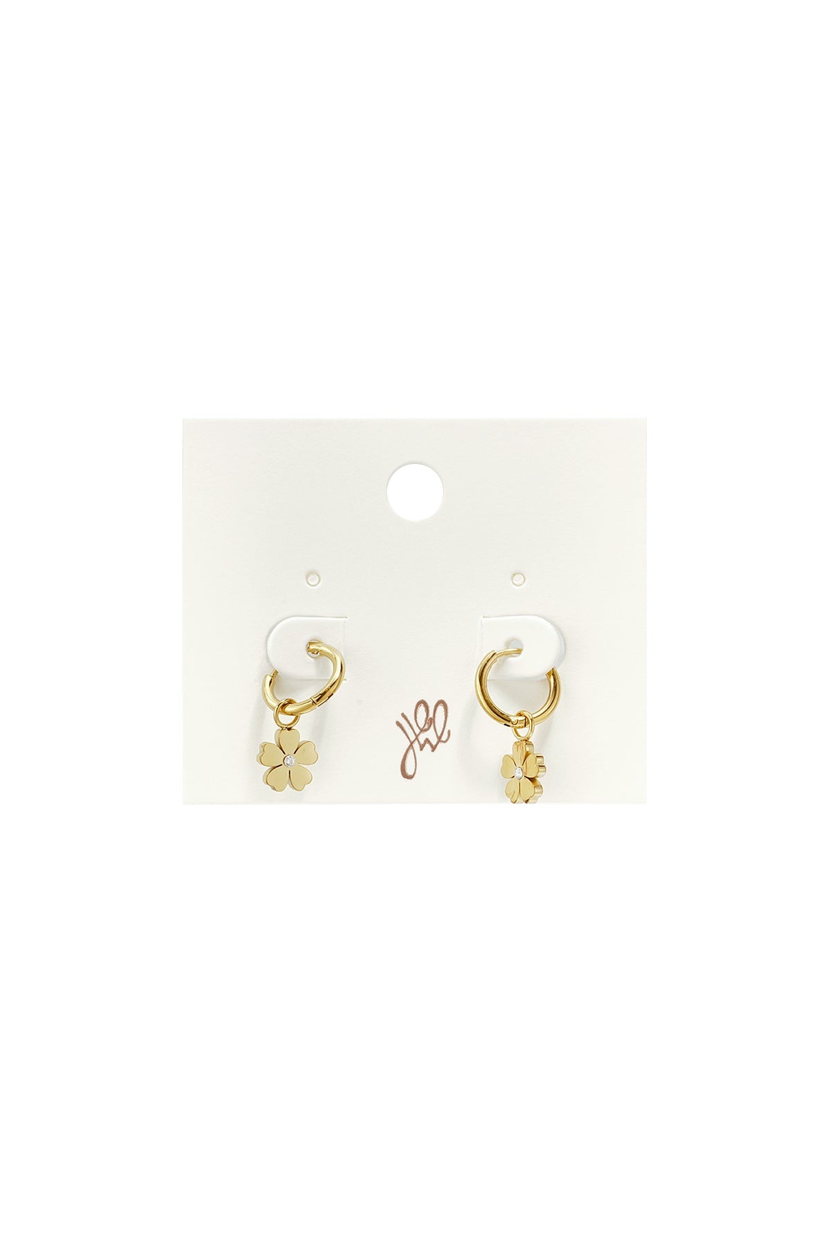 Boucles d'oreilles pendantes en acier inoxydable, motif floral, collection Daily Simple, bijoux pour femmes