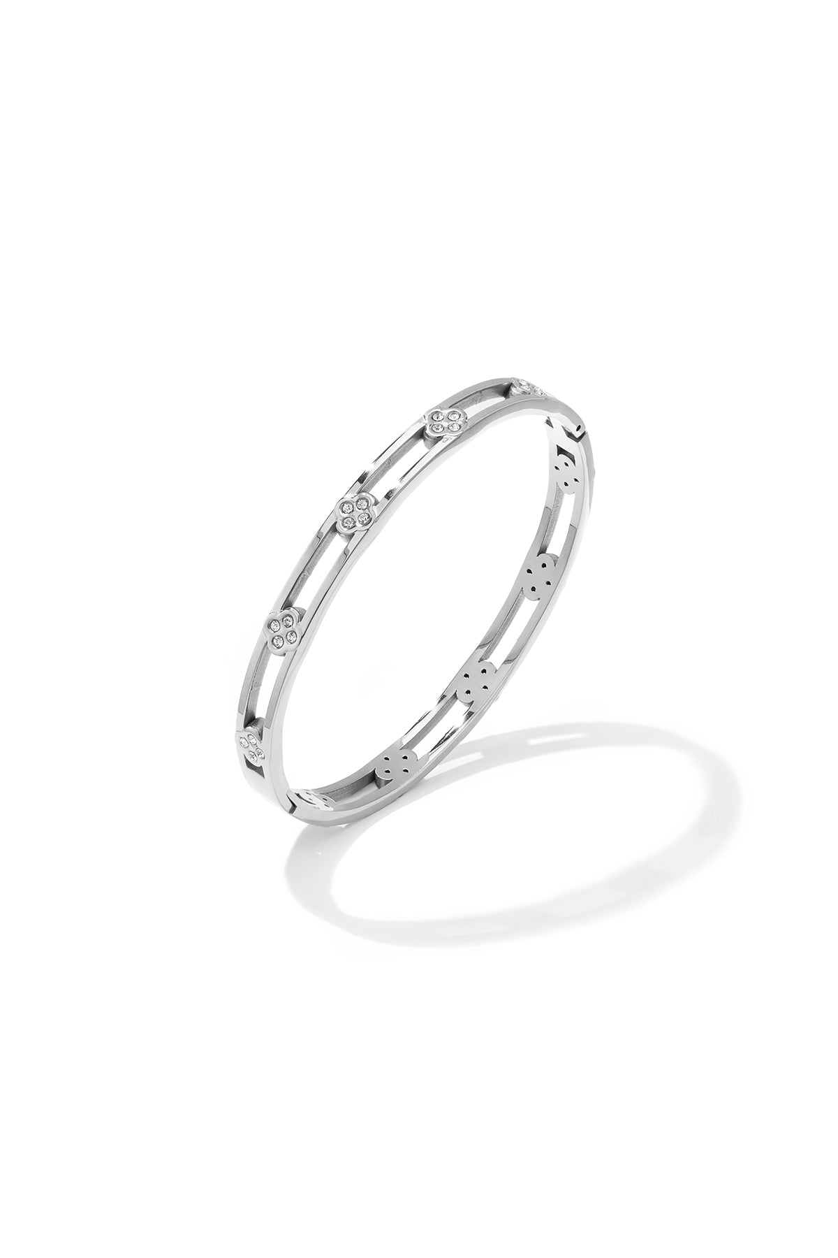 Bracelet en acier inoxydable Clover Simple Daily Simple Series Bijoux pour femmes