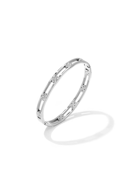 Bracelet en acier inoxydable Clover Simple Daily Simple Series Bijoux pour femmes