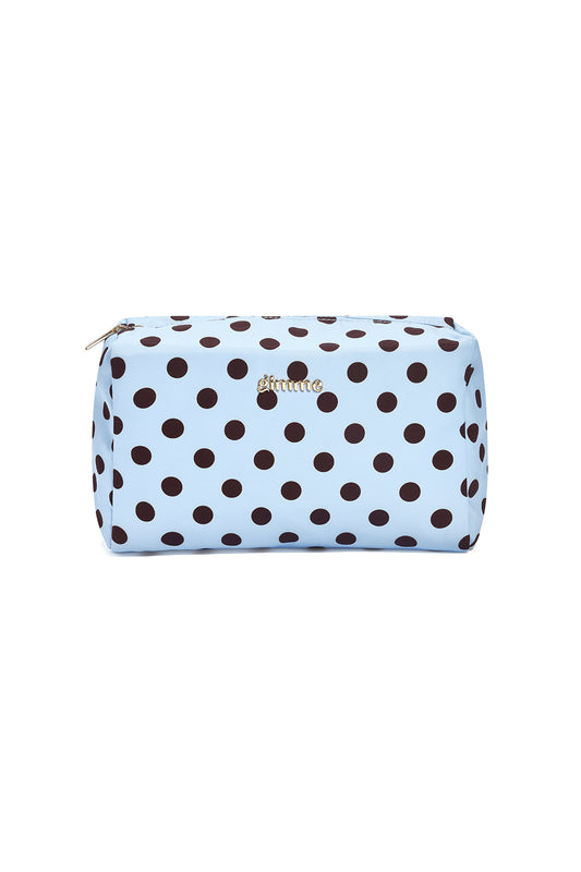 Trousses à maquillage à pois, simples, en polyester, accessoires du quotidien