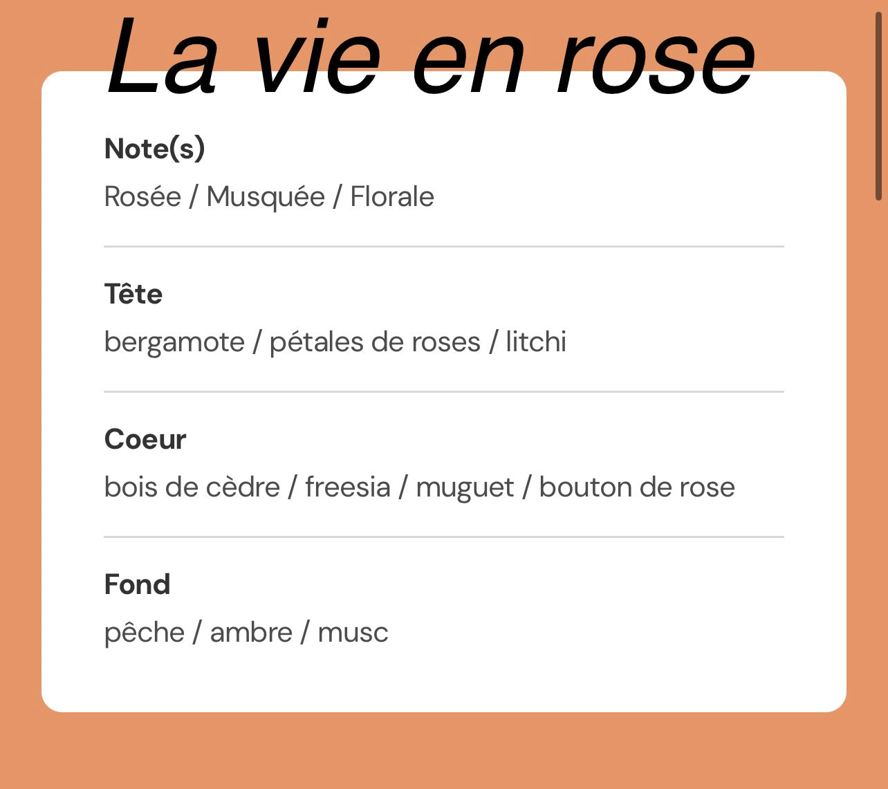La vie en rose 145g de cire