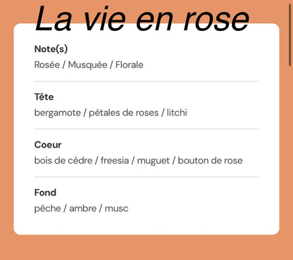 La vie en rose 145g de cire