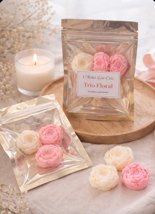 Trio floral (fondant parfumé)