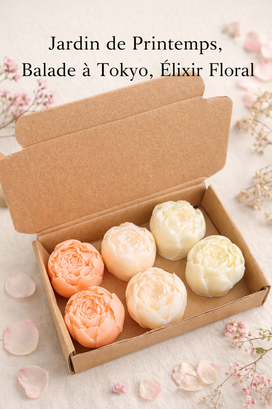 🌸 Coffret de 6 fondants parfumés – Édition Florale (120g)