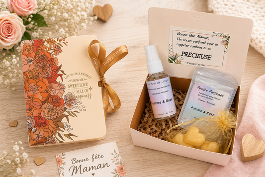 Coffret Fête des Mamans – Pomme & Rose | L’Atelier Léo Créa