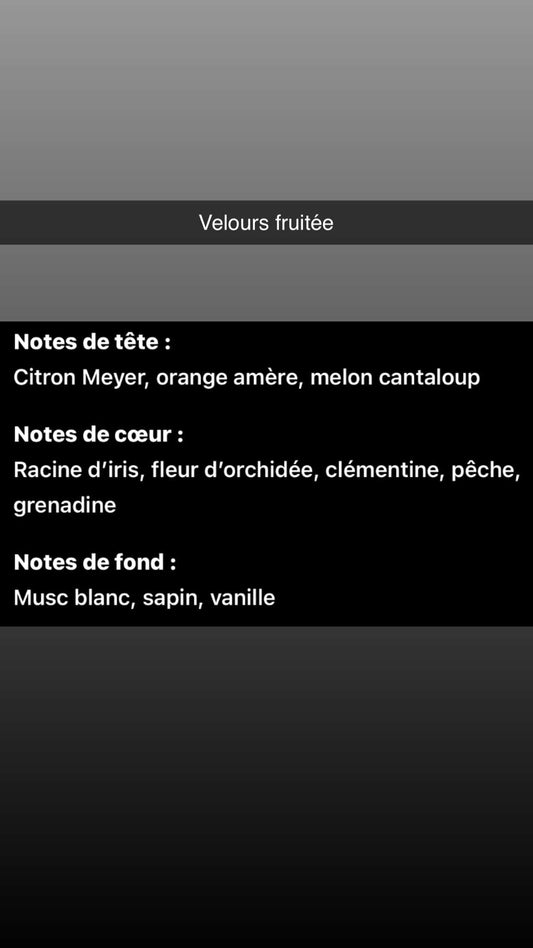 Velours fruitée 140g de cire