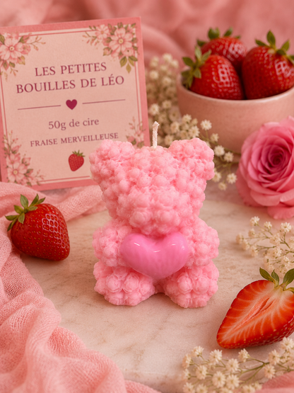Ourson parfumé 50g parfum Fraise merveilleuse