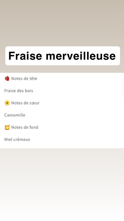Ourson parfumé 50g parfum Fraise merveilleuse