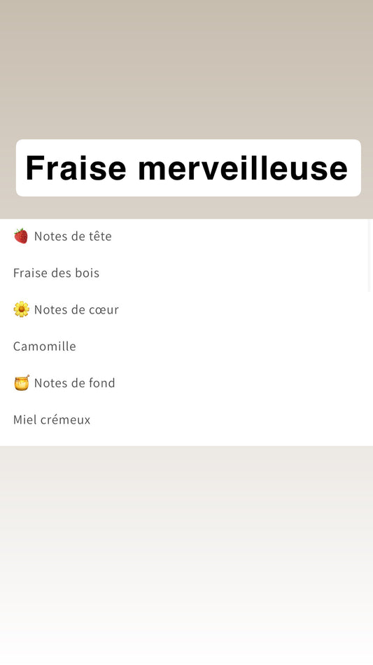 Ourson parfumé 50g parfum Fraise merveilleuse