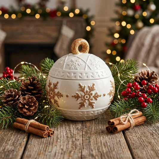 Boule + bougie parfum d’hiver Ref 11101
